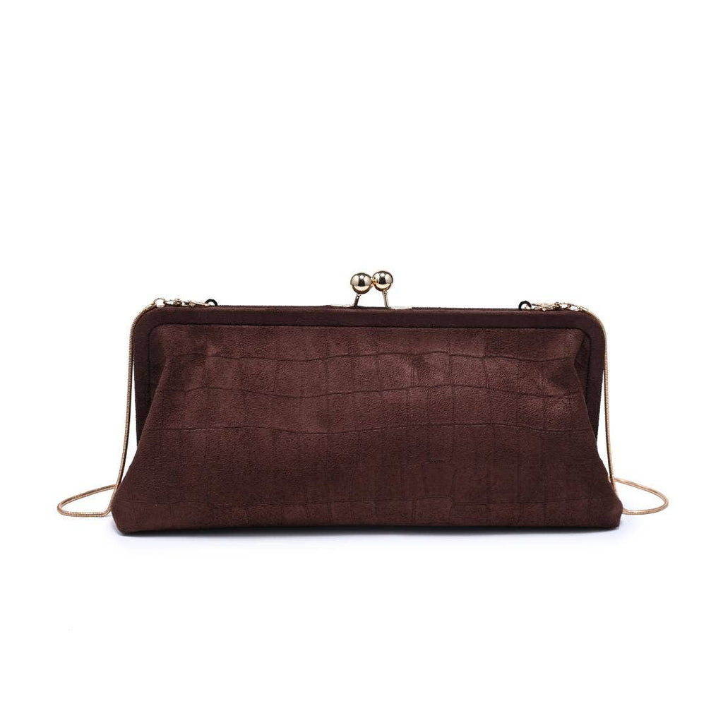 Kristin Suede Clutch