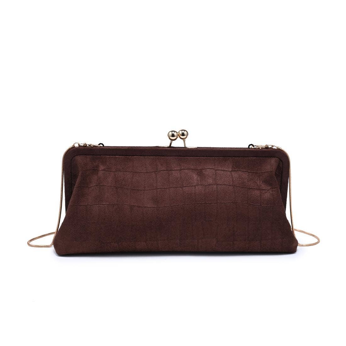 Kristin Suede Clutch