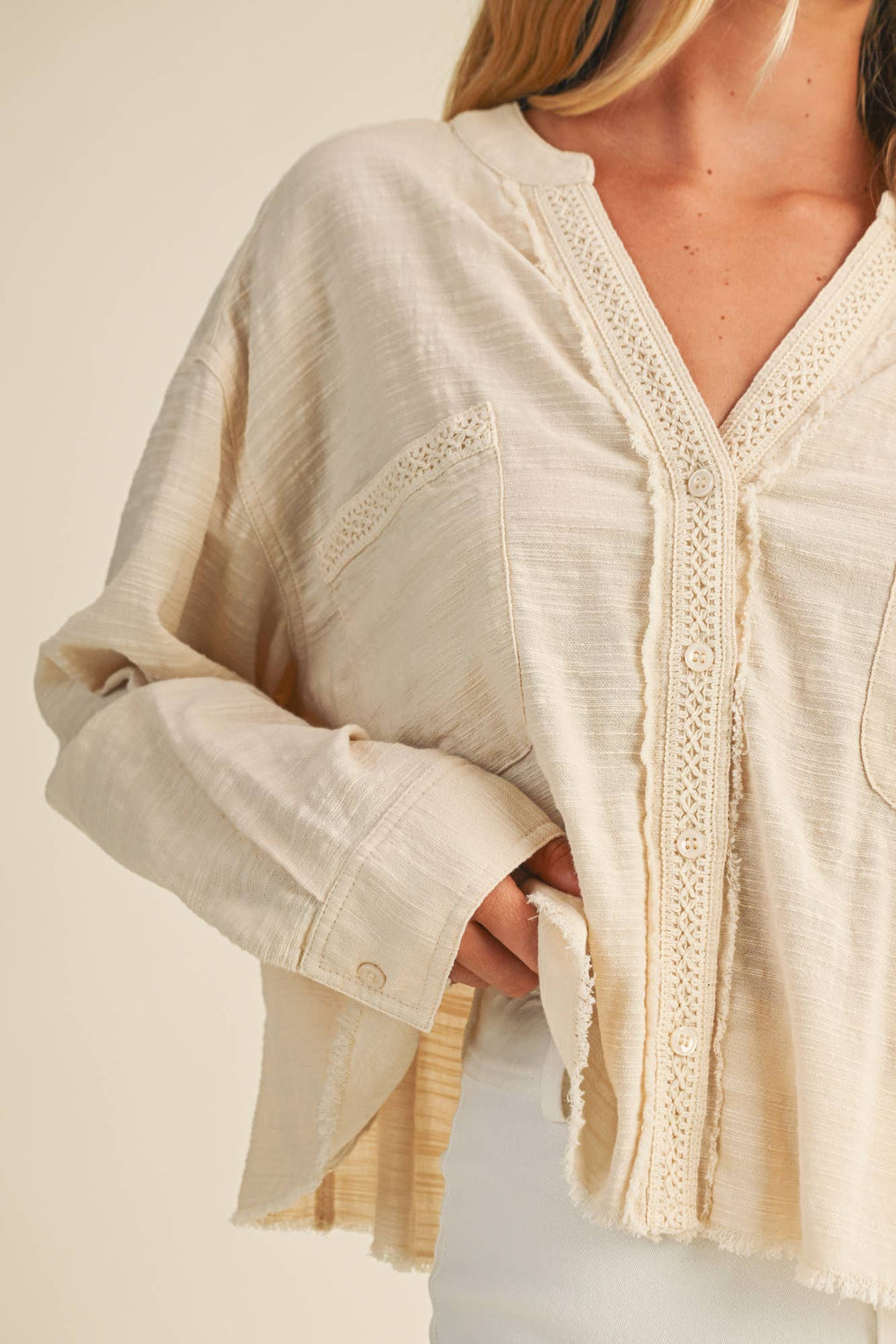 Lace Trim Shirt