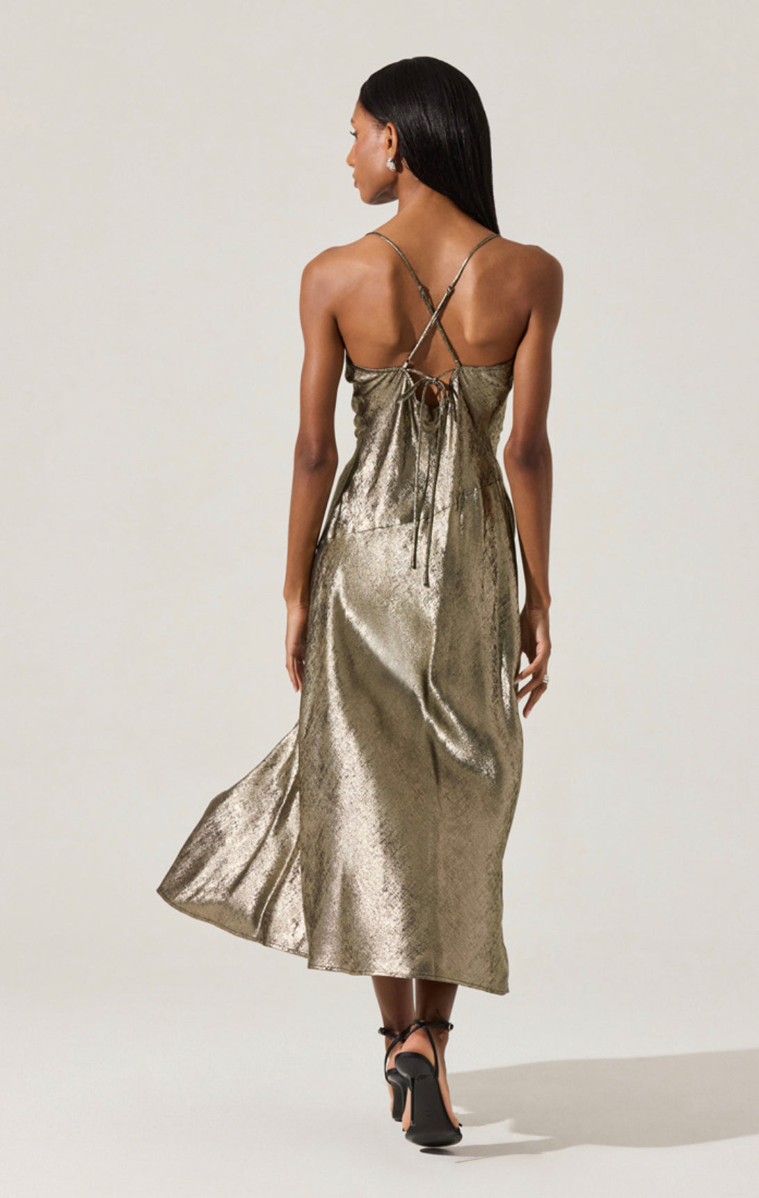 Metallic Gaia Dress