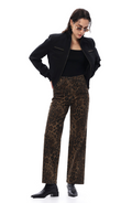 High Rise Leopard Jeans