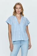 Sky Stripe Button Down