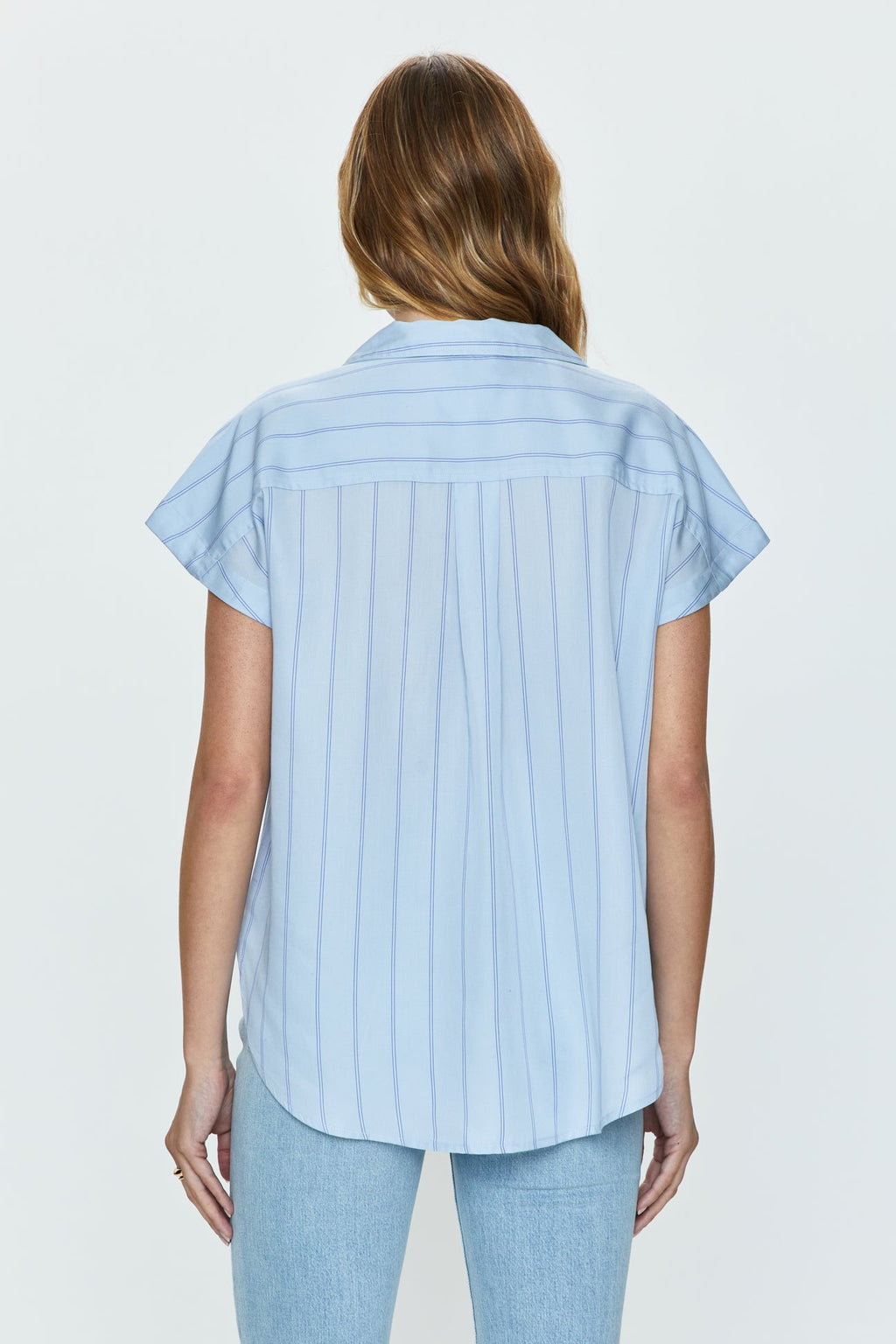 Sky Stripe Button Down