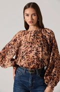 Raya Leopard Blouse