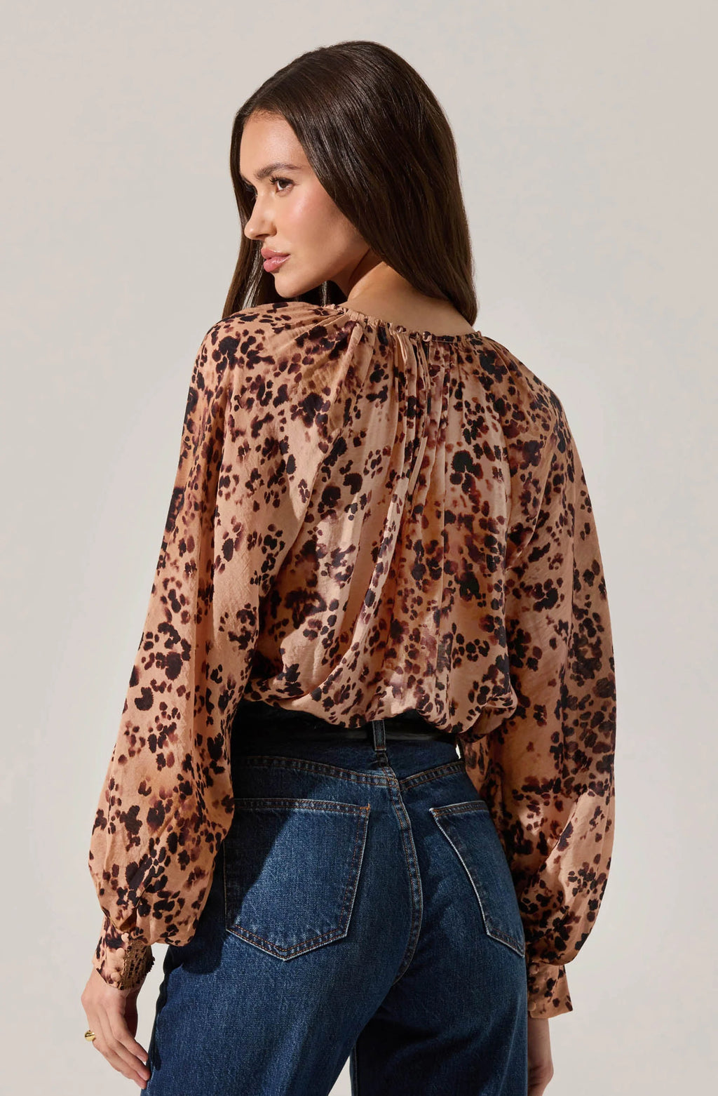 Raya Leopard Blouse