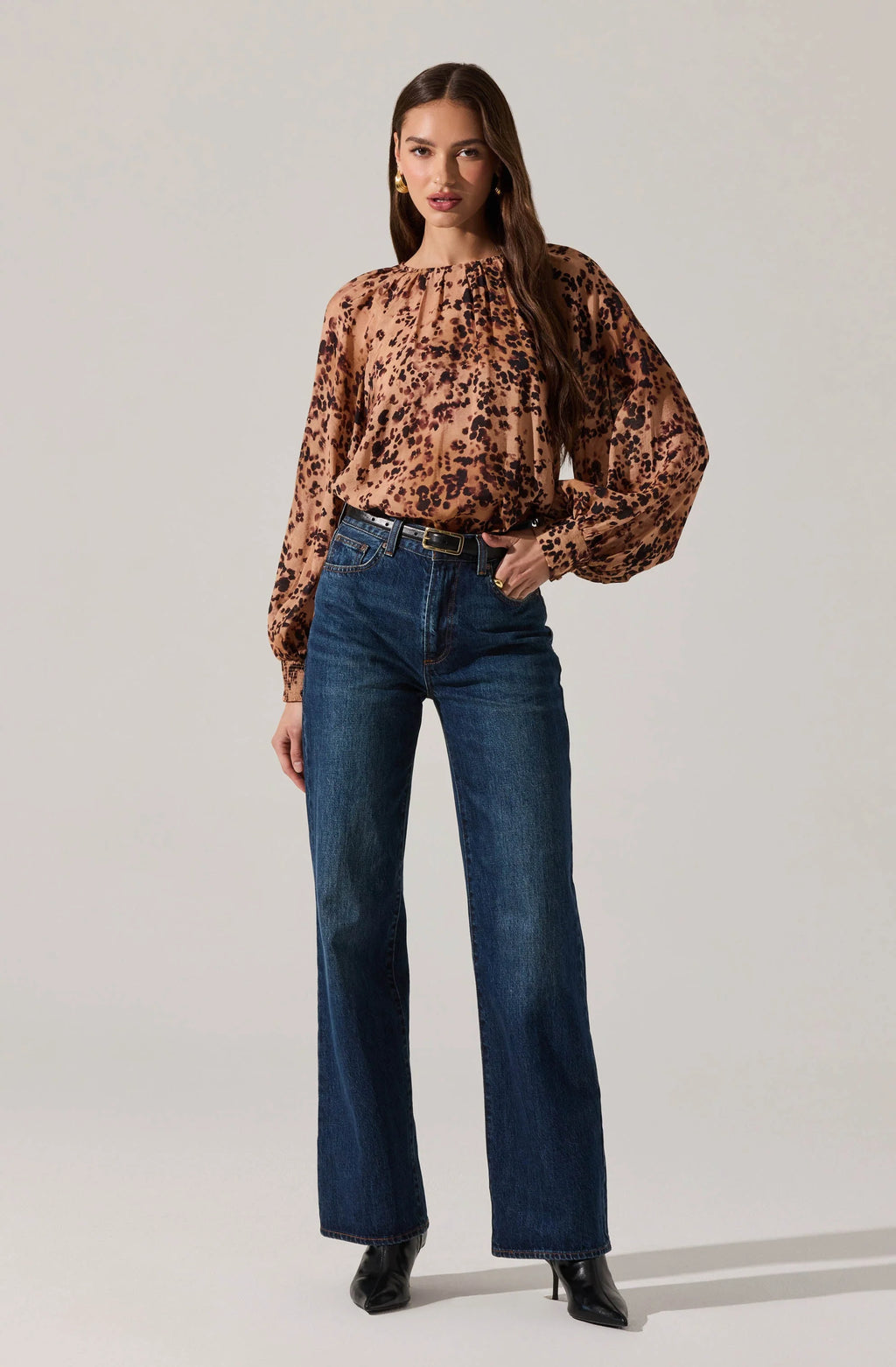 Raya Leopard Blouse