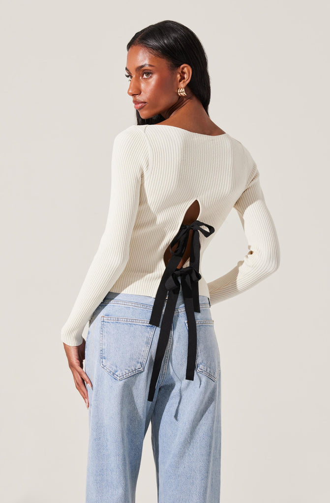 Bow Back Sweater