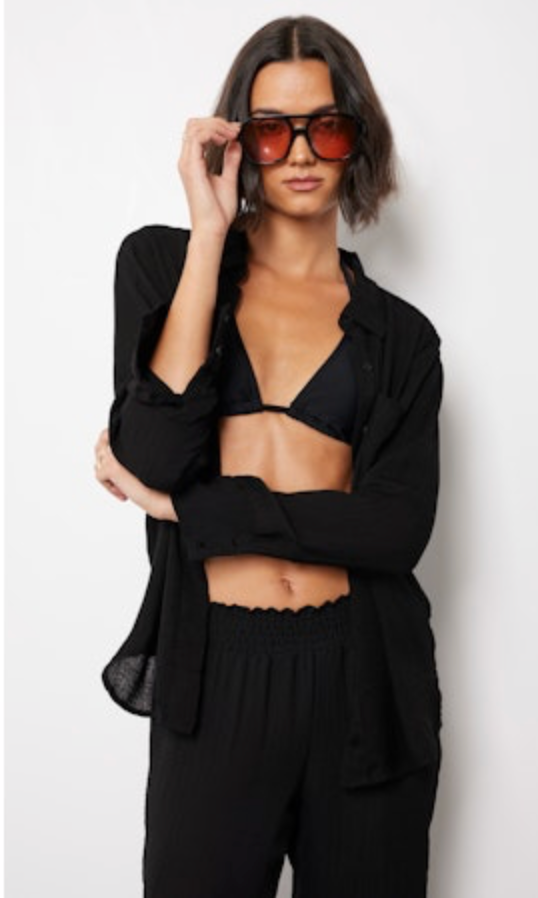 L/S Button Down - Black