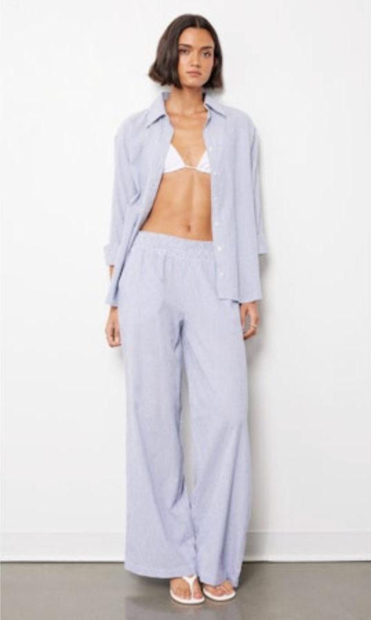 Stripe Wide Leg Pant