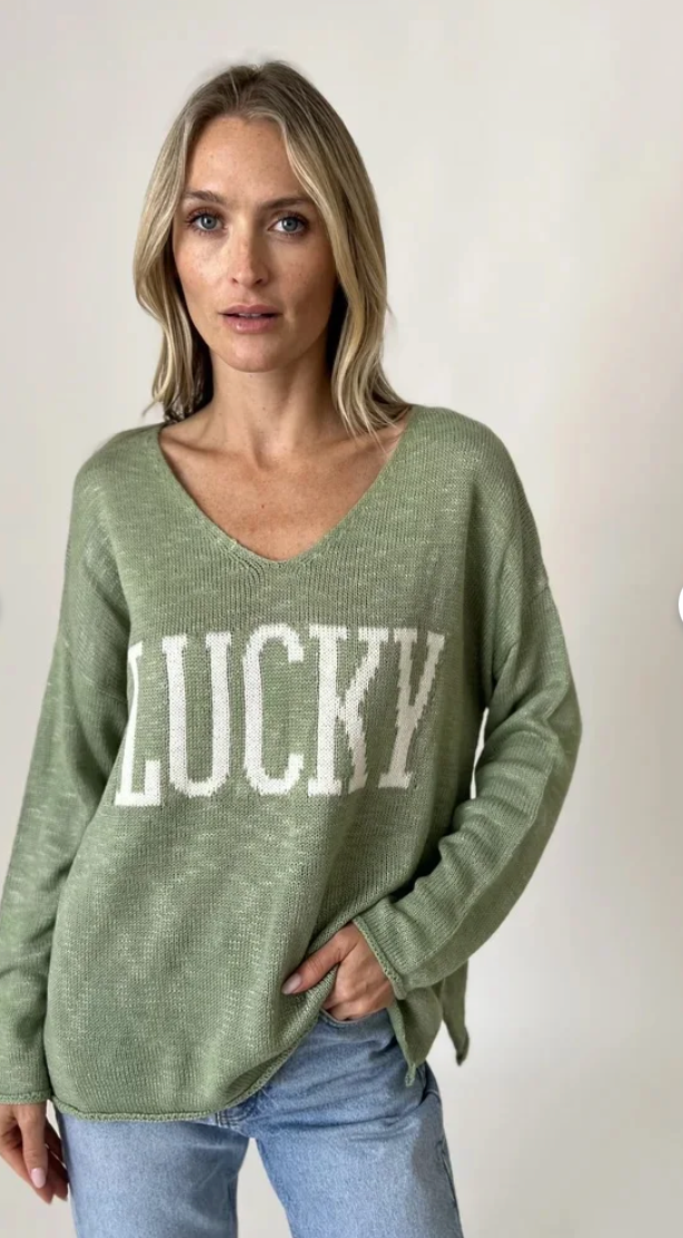 Green Lucky Top