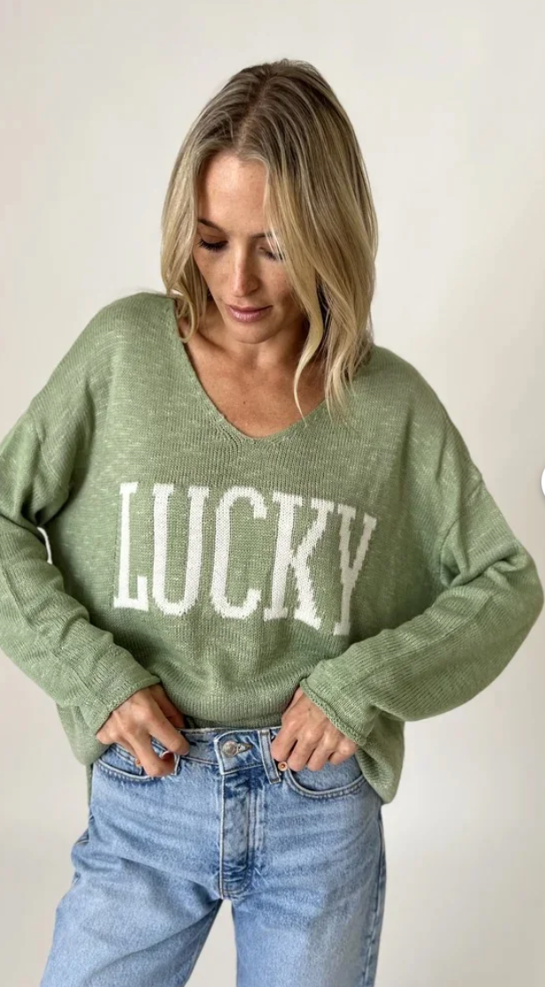 Green Lucky Top