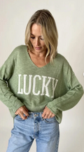 Green Lucky Top