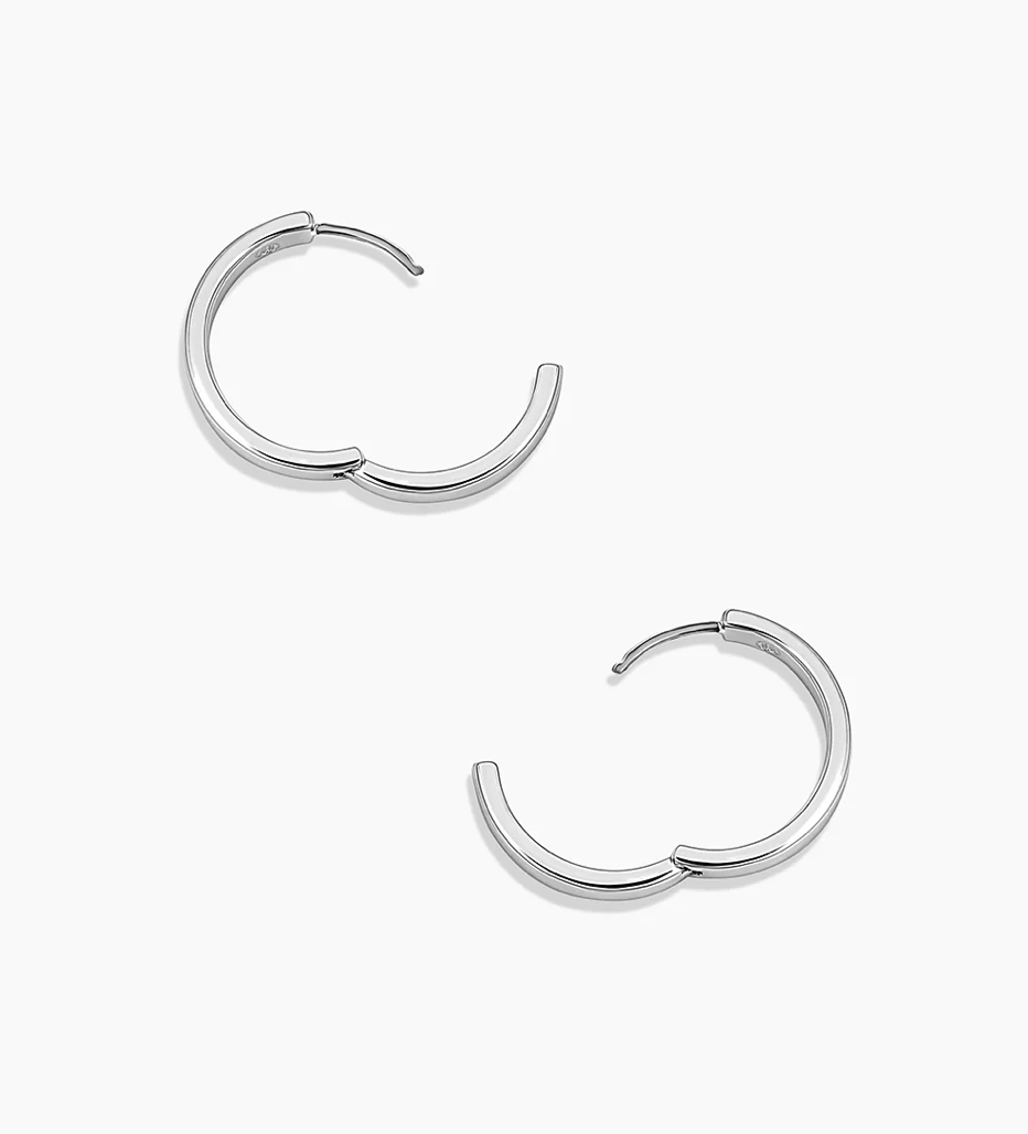 Rose Hoops Silver