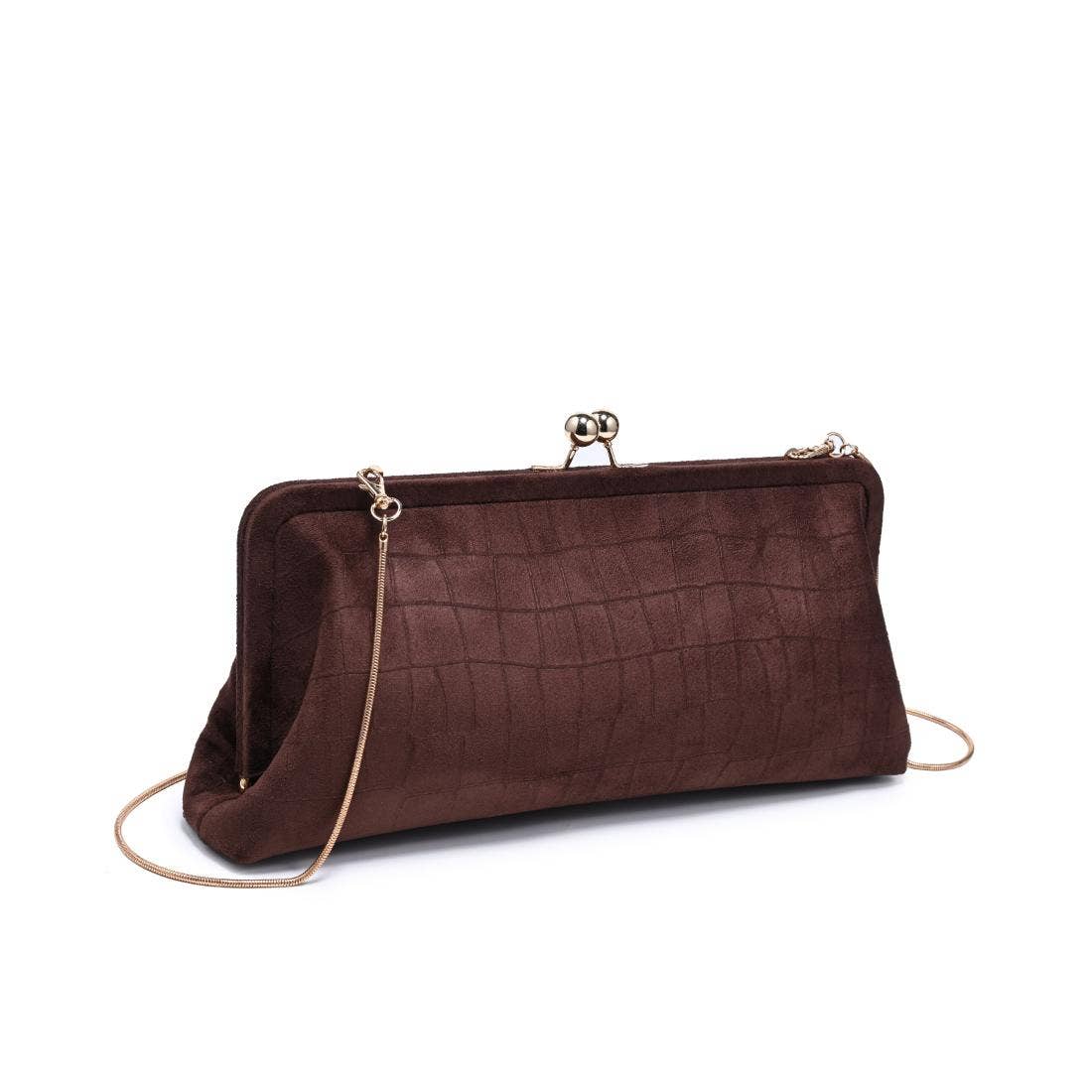 Kristin Suede Clutch