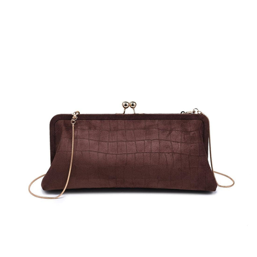 Kristin Suede Clutch