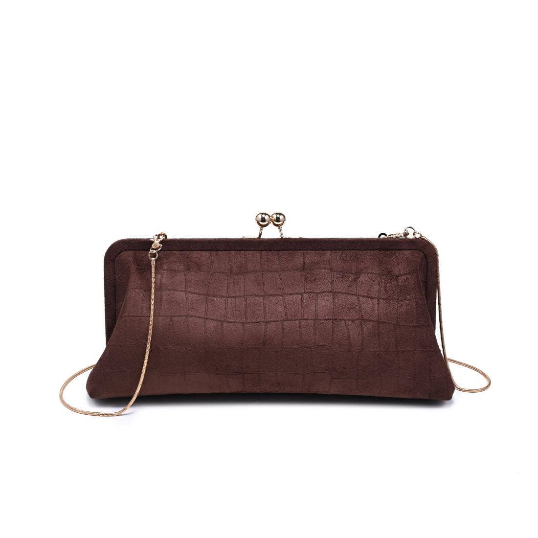 Kristin Suede Clutch